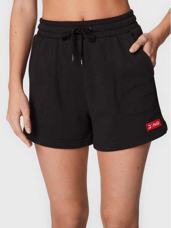 Puma Športne kratke hlače COCA-COLA 536167 Črna Relaxed Fit
