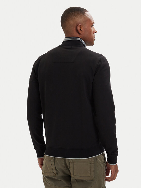 Aeronautica Militare Aeronautica Militare Majica dugih rukava 261FE1956UF00459 Crna Regular Fit