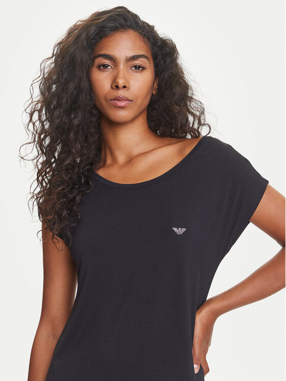 Emporio Armani Underwear Emporio Armani Underwear Camicia da notte EW000521 AF10889 UC001 Nero Regular Fit