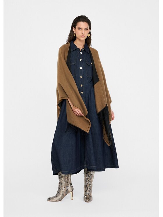 Liu Jo Liu Jo Poncho 2F5031T030000070 Beige Regular Fit