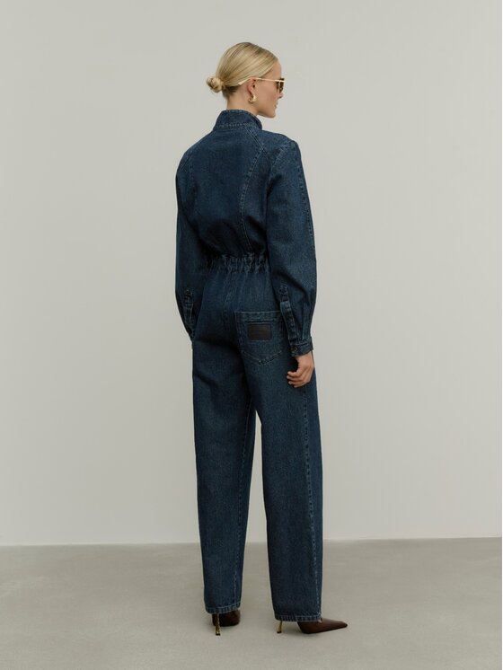 La Mania La Mania Overal JEANSUIT Tmavomodrá Classic Fit
