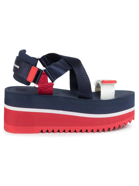 Tommy jeans pop on sale colour flatform sandals women's