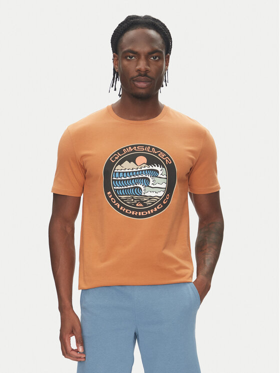 Quiksilver Quiksilver T-Shirt Ev Three Seas Ss EQYZT08051 Brązowy Regular Fit