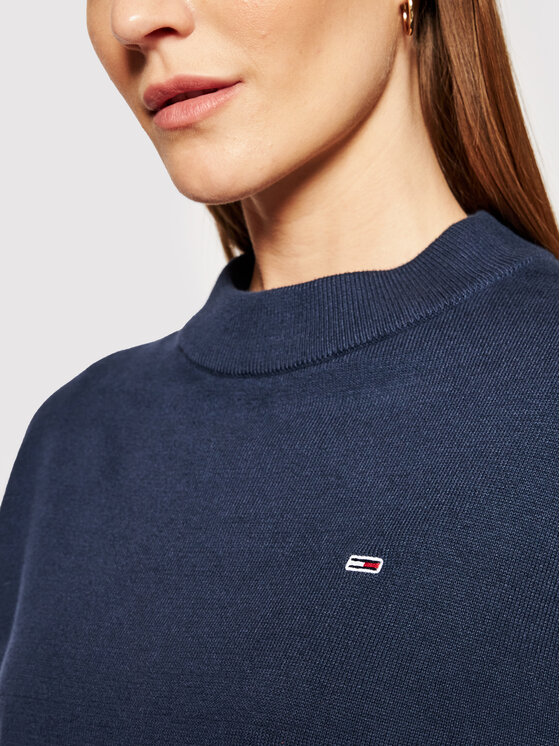 Tommy Jeans Tommy Jeans Džemperis Essential DW0DW09802 Tumši zils Regular Fit