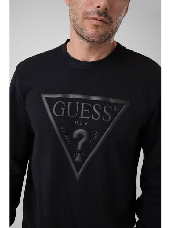 Guess Guess Bluza 182685 Czarny Classic Fit