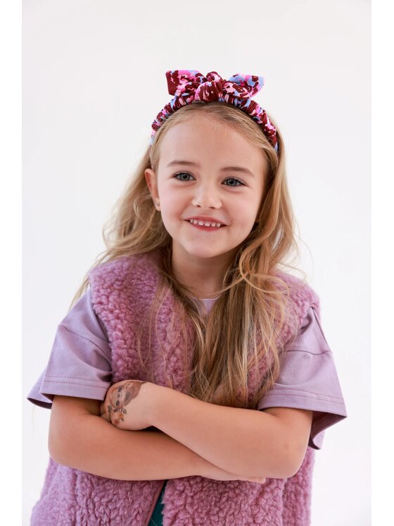 Kid story Kid story Kamizelka KA_DP_1 Różowy Boxy Fit