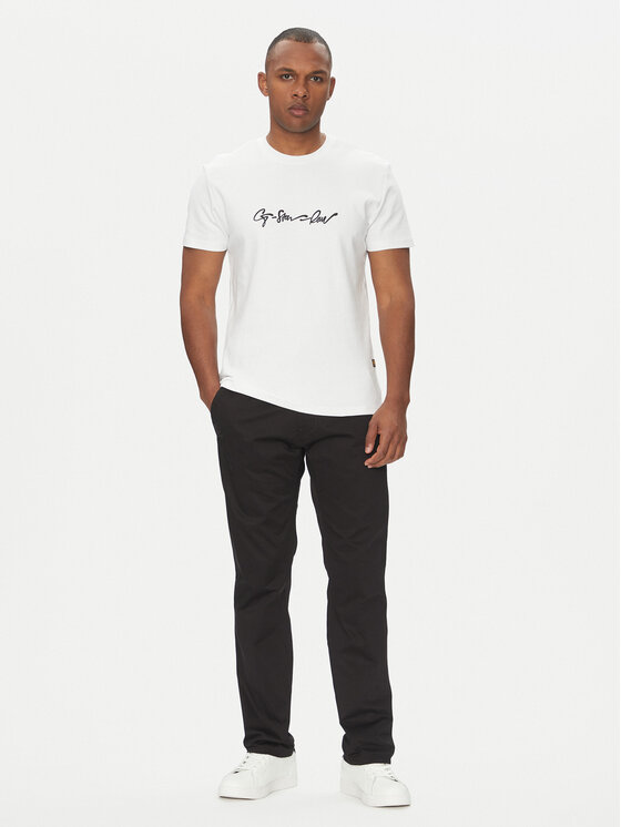 G-Star Raw G-Star Raw Chinosy Mosa D25547-5126 Czarny Straight Fit
