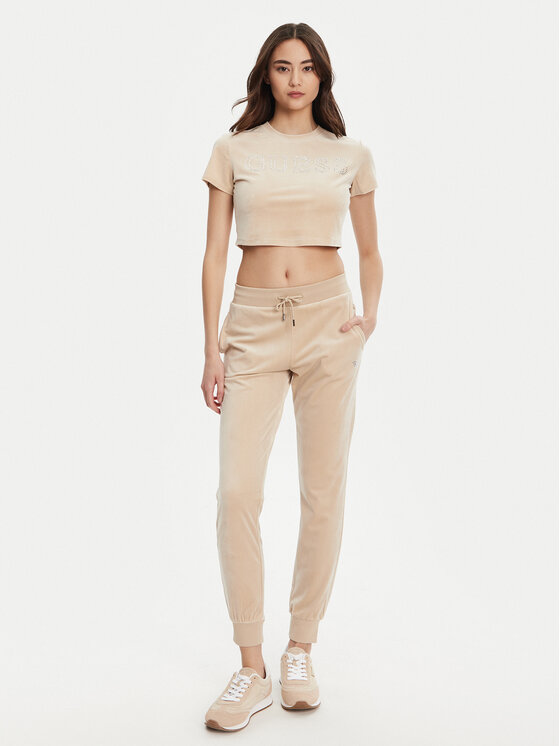Guess Guess Μπλουζάκι V3BI01 K0232 Μπεζ Regular Fit