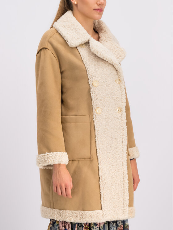 My Twin My Twin Зимове пальто 192MT2020 Бежевий Regular Fit