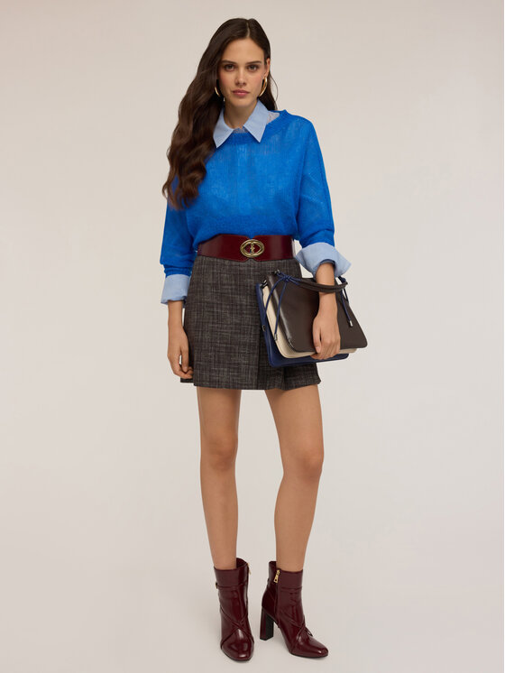 Motivi Motivi Maglione M427W103661N034 Turchese Over Fit