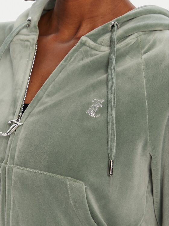 Juicy Couture Juicy Couture Majica dugih rukava Madison JCWA122001 Zelena Slim Fit