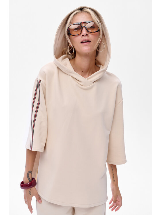 blue shadow blue shadow Bluza Cossa Beżowy Regular Fit