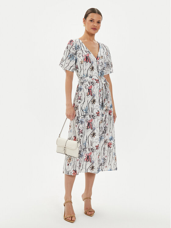 Desigual Robe d ete Camisero 24WWVWXA Multicolore Regular Fit