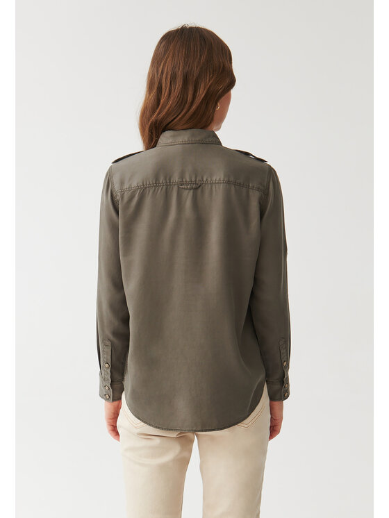 TATUUM TATUUM Koszula KORSANA Khaki Classic Fit