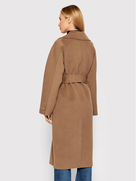 Cappotto di lana CP-33W-16E2-V770 Marrone Regular