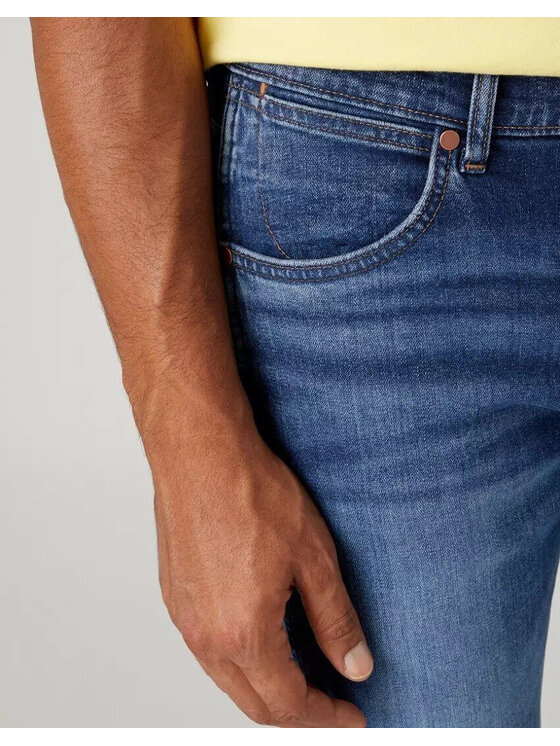 Wrangler Wrangler Jeansy LARSTON Niebieski Slim Fit