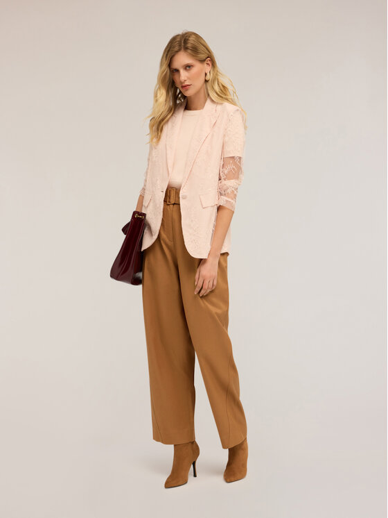 Motivi Motivi Giacca outdoor R179Q001048N006 Rosa Slim Fit