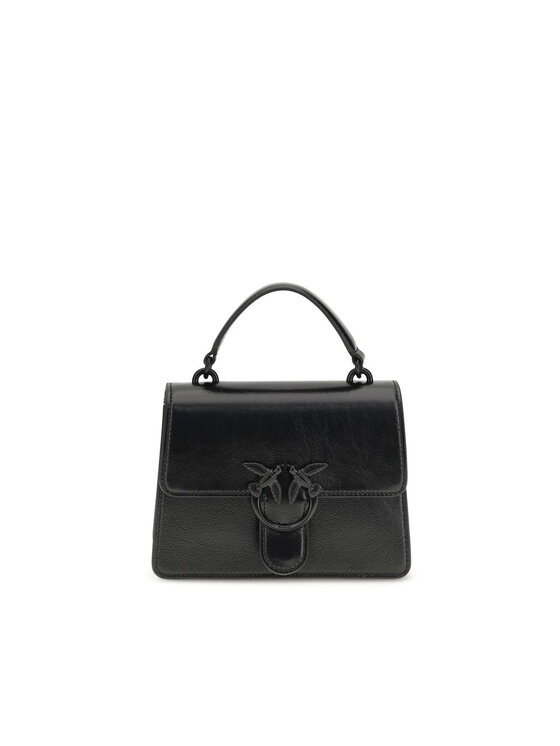 PINKO PINKO Torebka Black Goatskin Hand Czarny
