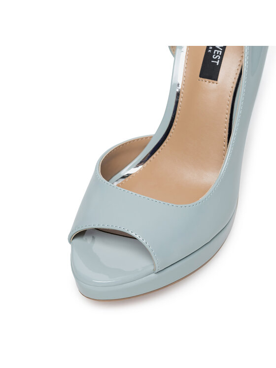 Nine West Nine West Pantofi cu toc subțire WFA2733-1 Albastru celest