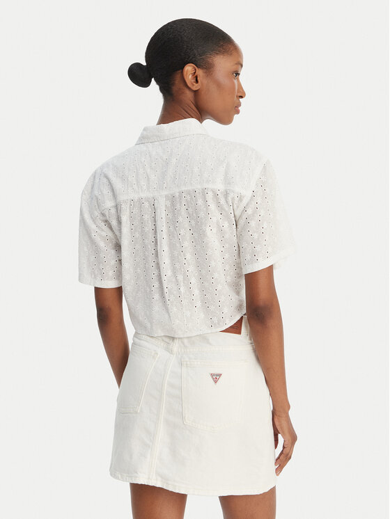 Guess Guess Krekls W6GHA3 WO331 Balts Regular Fit