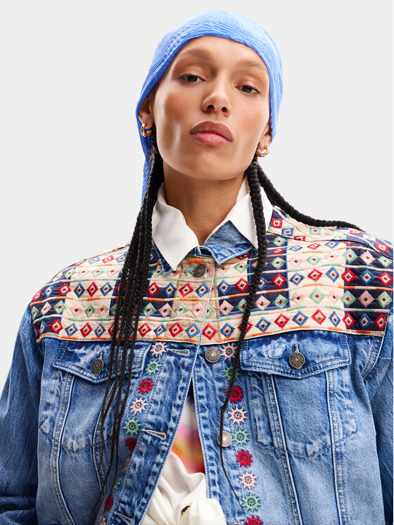 Desigual Desigual Traper jakna Donis 24SWED13 Plava Regular Fit