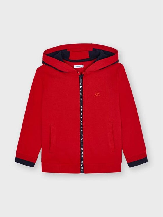 Felpa 4425 Rosso Regular Fit