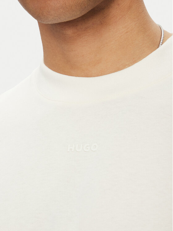HUGO HUGO Marškinėliai Dapolino 50488330 Écru Relaxed Fit