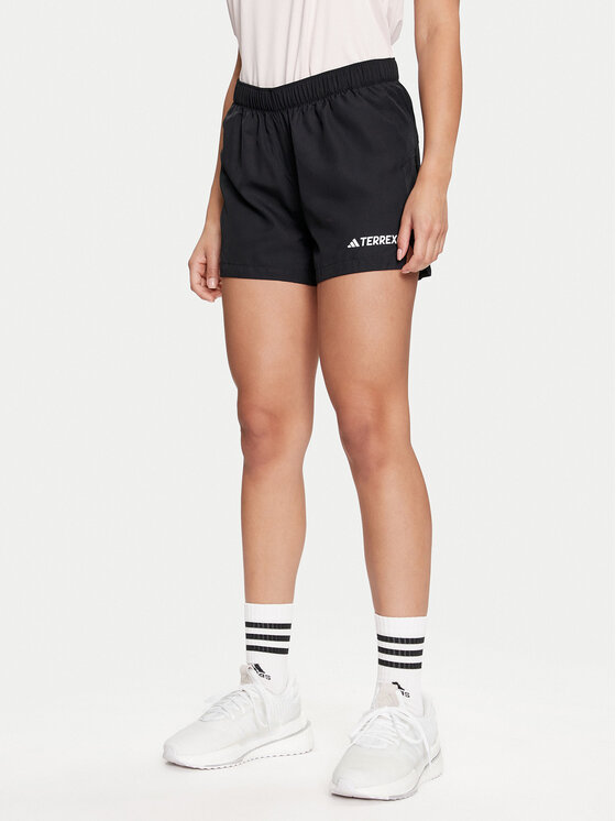 adidas Športové kraťasy Terrex Multi Trail Running HZ6284 Čierna Slim Fit