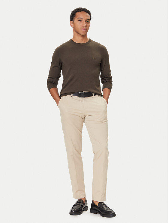 BOSS BOSS Džemper Botto-L 50476364 Zelena Regular Fit