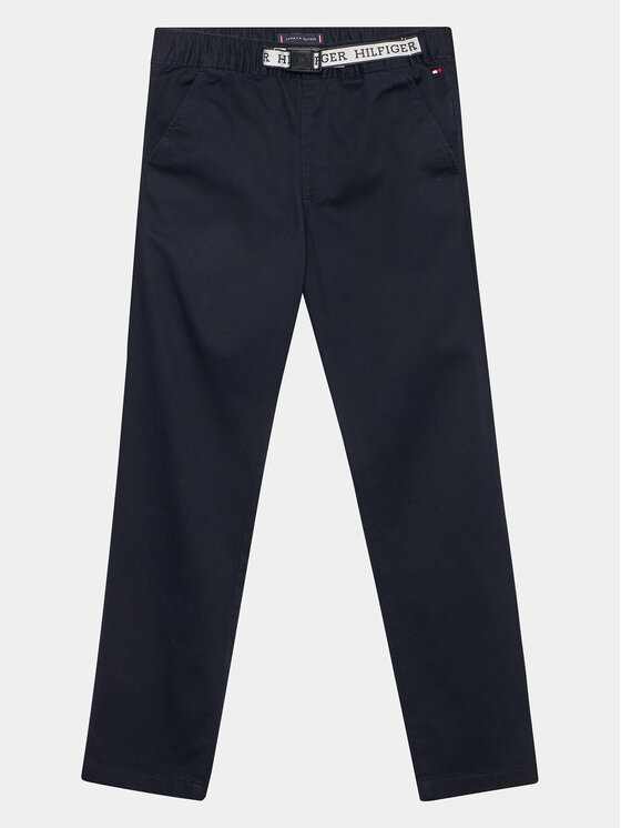Tommy Hilfiger Pantaloni din material KB0KB08280 Bleumarin Comfort Fit