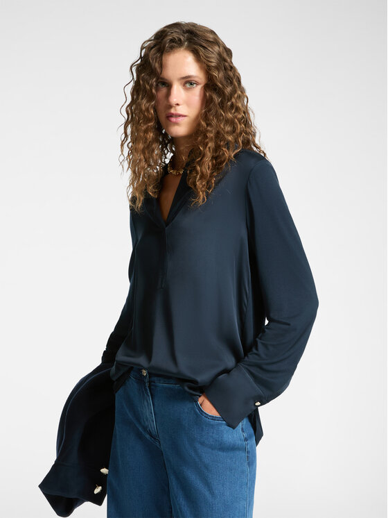 Elena Mirò Elena Mirò Camicia G247Z100487N034 Blu Regular Fit