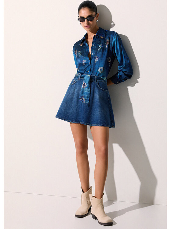 Liu Jo Liu Jo Minigonna UA6252D024478892 Azzurro chiaro Regular Fit