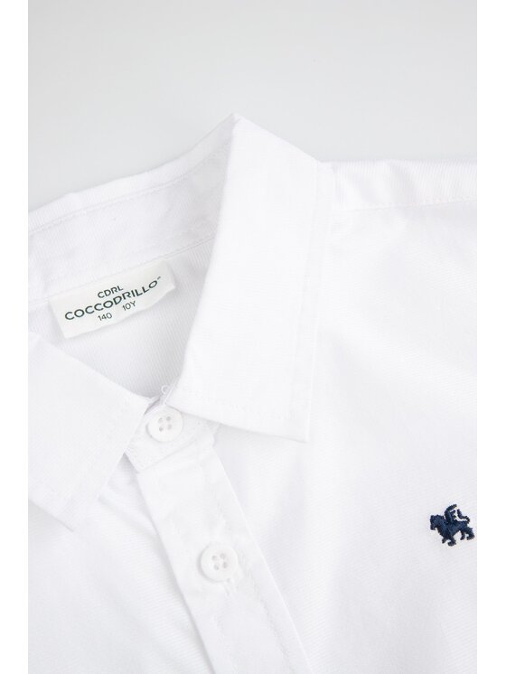 Coccodrillo Coccodrillo Koszula WC5136201BSB-001 Biały Regular Fit