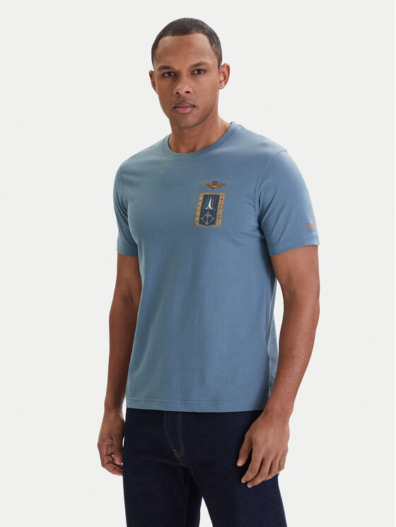 Aeronautica Militare Aeronautica Militare T-Shirt 261TS2534UJ00641 Μπλε Regular Fit