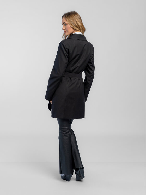 Salme Salme Trenčkot Lena Černá Regular Fit