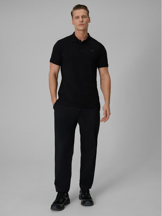 4F 4F Polo NOS Czarny Regular Fit