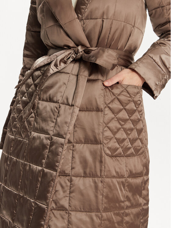 MAX&Co. MAX&Co. Демісезонний плащ Puffaway 2416491012200 Коричневий Regular Fit