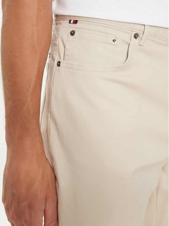 Tommy Hilfiger Tommy Hilfiger Παντελόνι υφασμάτινο Denton MW0MW36429 Μπεζ Straight Fit