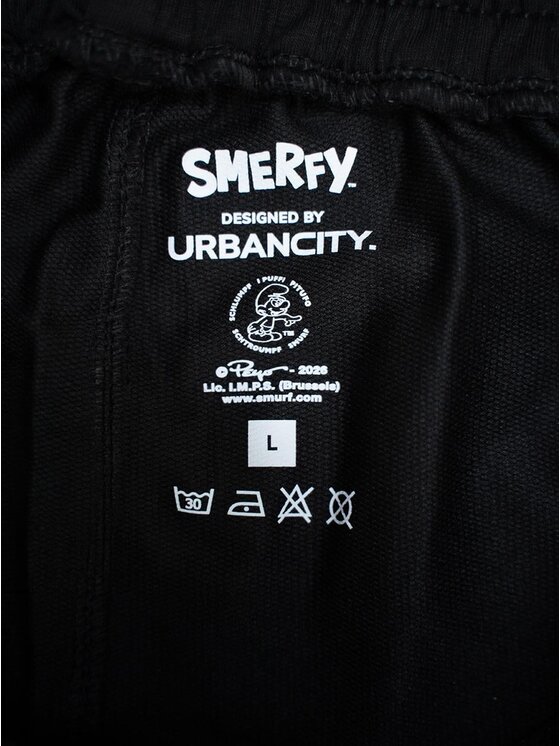 Smerfy Smerfy Spodnie materiałowe 132752 Czarny Regular Fit