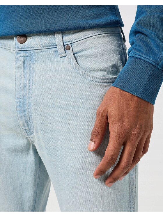Wrangler Wrangler Jeansy Larston Niebieski jasny Slim Fit