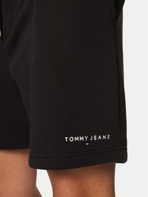 Tommy Jeans Tommy Jeans Sportske kratke hlače Flag Beach DM0DM20637 Crna Regular Fit