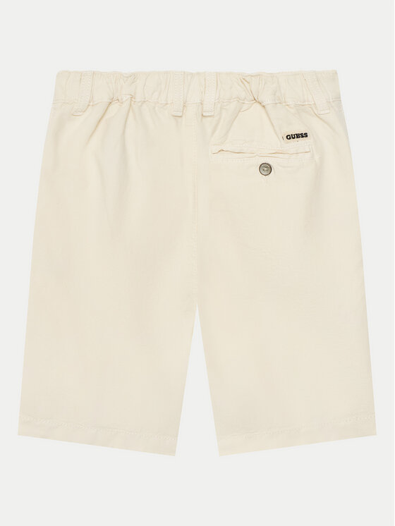 Guess Guess Medžiaginiai šortai L5GD09 WG5G0 Smėlio Regular Fit