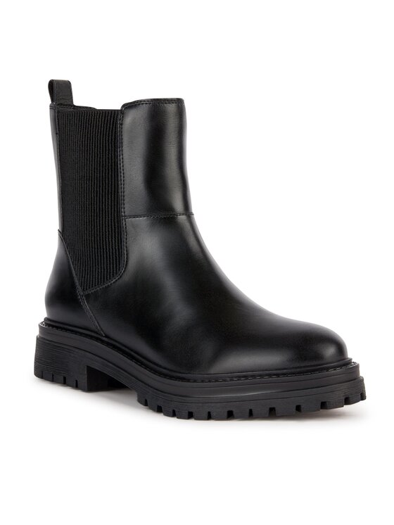 Geox Geox Polokozačky D Iridea D36HRG 043NH C9999 Černá