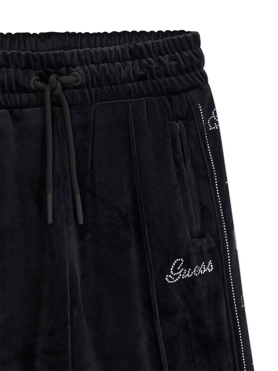 Guess Guess Долнище анцуг J6BB15 K7266 Черен Slim Fit