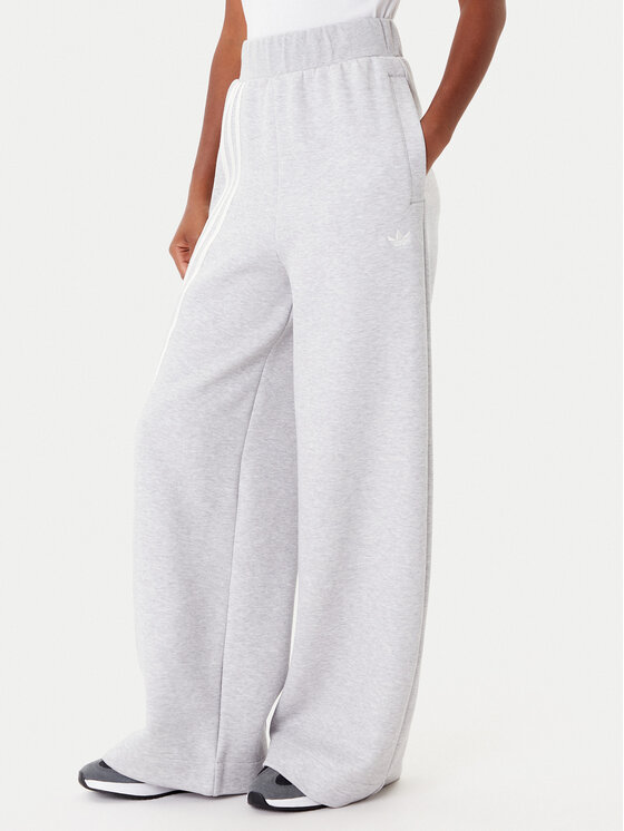 adidas adidas Pantaloni trening Off Placed 3-Stripes KA0833 Gri Wide Leg
