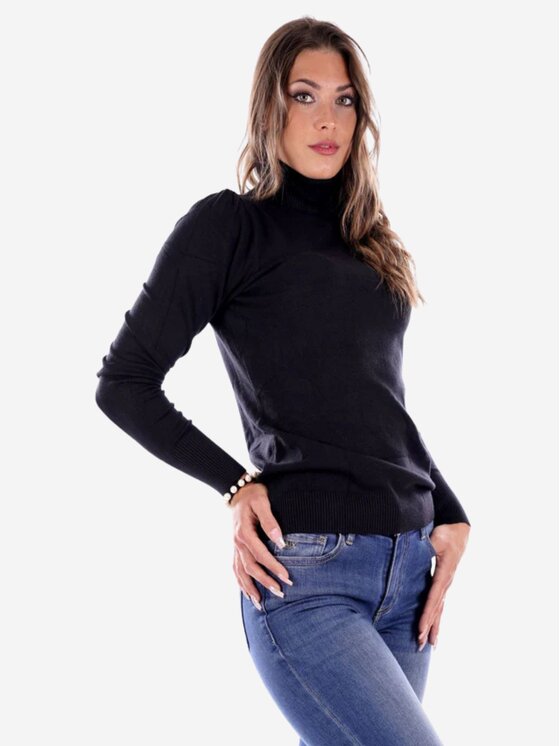 Yes Zee Yes Zee Maglione MAGLIA DONNA Nero Regular Fit