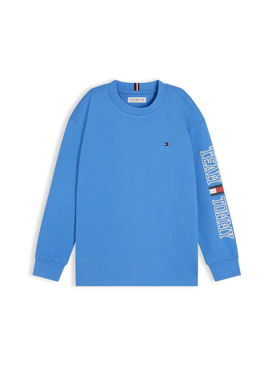 Tommy Hilfiger Tommy Hilfiger Halenka Graphic KB0KB10512 Světle modrá Regular Fit