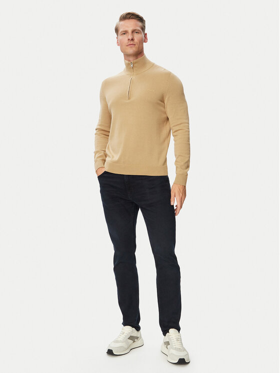 HUGO HUGO Sweter San Quintus-C2 50574143 Beżowy Regular Fit