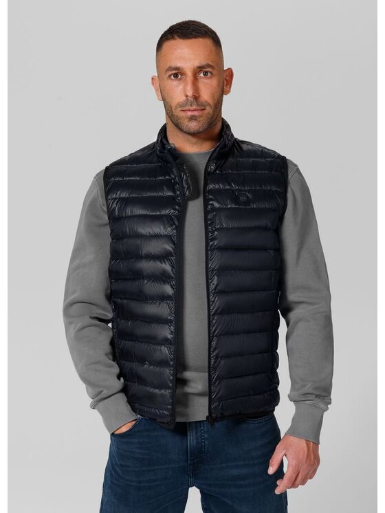 PITBULL PITBULL Kamizelka Foldable Granatowy Regular Fit