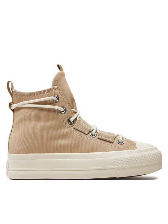 Converse Scarpe da ginnastica Chuck Taylor All Star Lift Platform A06494C Beige, taglia : 38